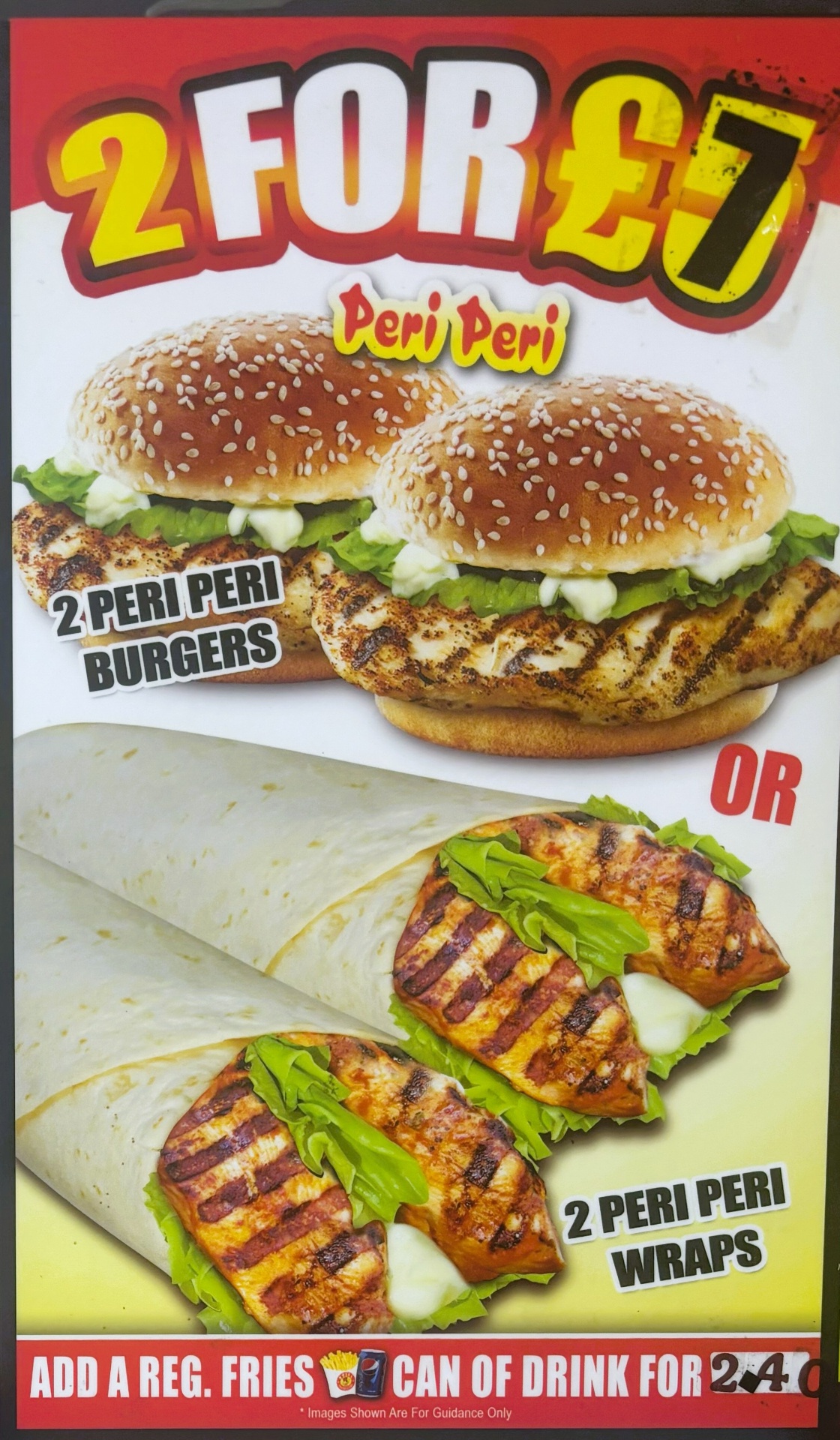 2 for £7 Peri Peri