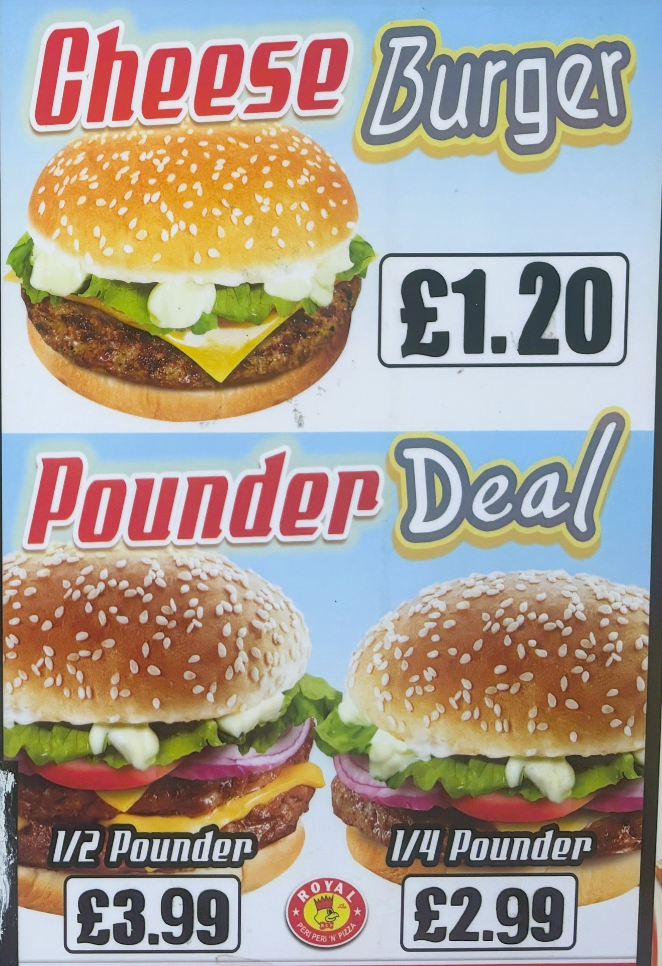 Cheese Burger & Pounder Deal