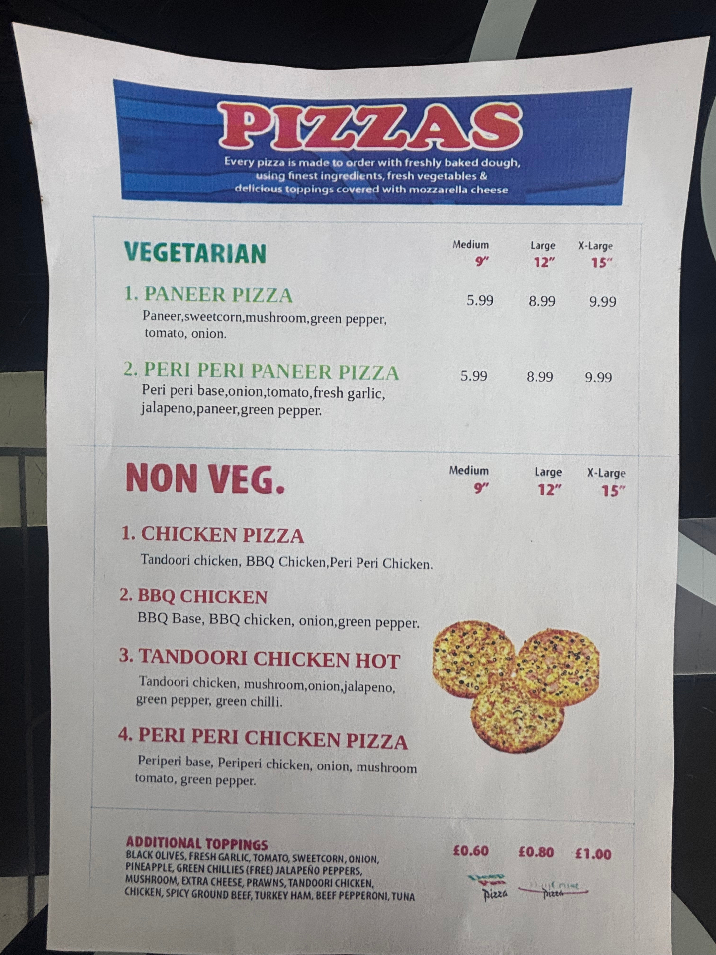 Peri Peri Pizza Specials